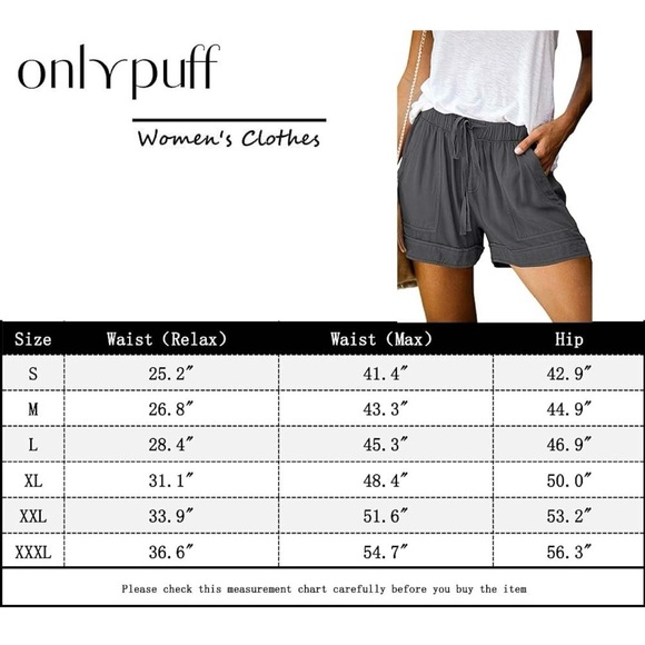 High Waisted Drawstring Shorts - Picture 4 of 4